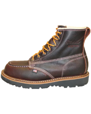 6" Waterproof MOC Toe Lace Up Dark Briar (7940) - Silverado Boots